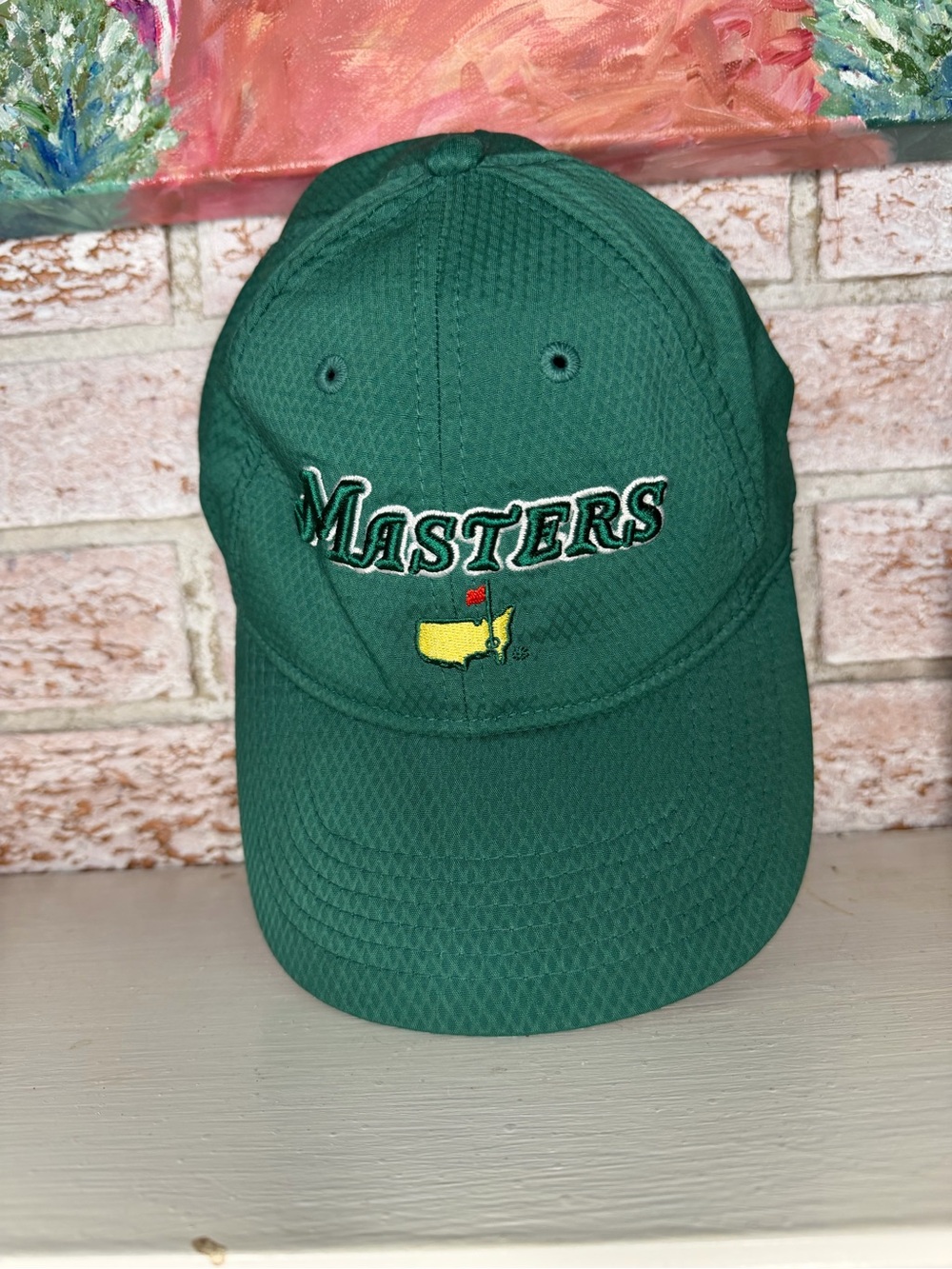 Masters Green and Yellow Mesh Baseball Cap